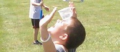 Matt with Water on Head