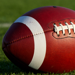 Football on field