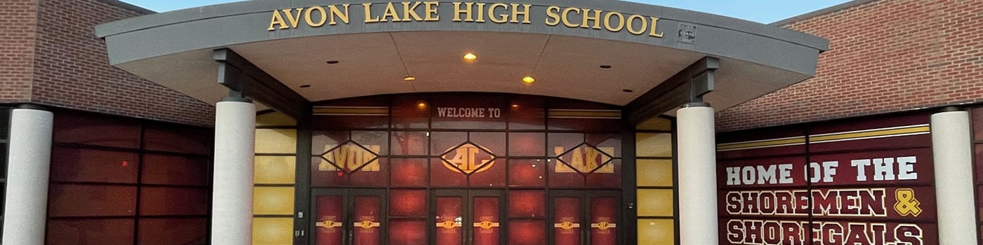 Avon Lake High School South Side of Commons Entrance