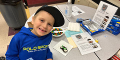 Westview student enjoys a literacy based game