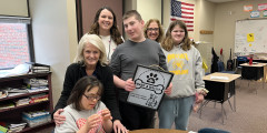 ALHS staff and students from Bark and Biscuit program