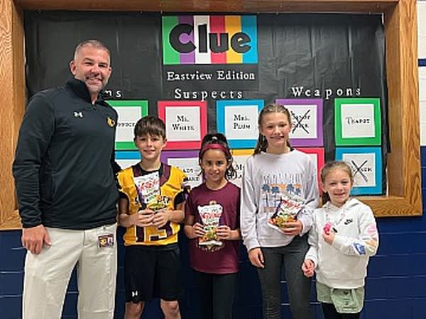 Mr. Jamie Franko with some students