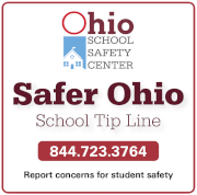 Safer Ohio School Tip Line: 844.723.3764