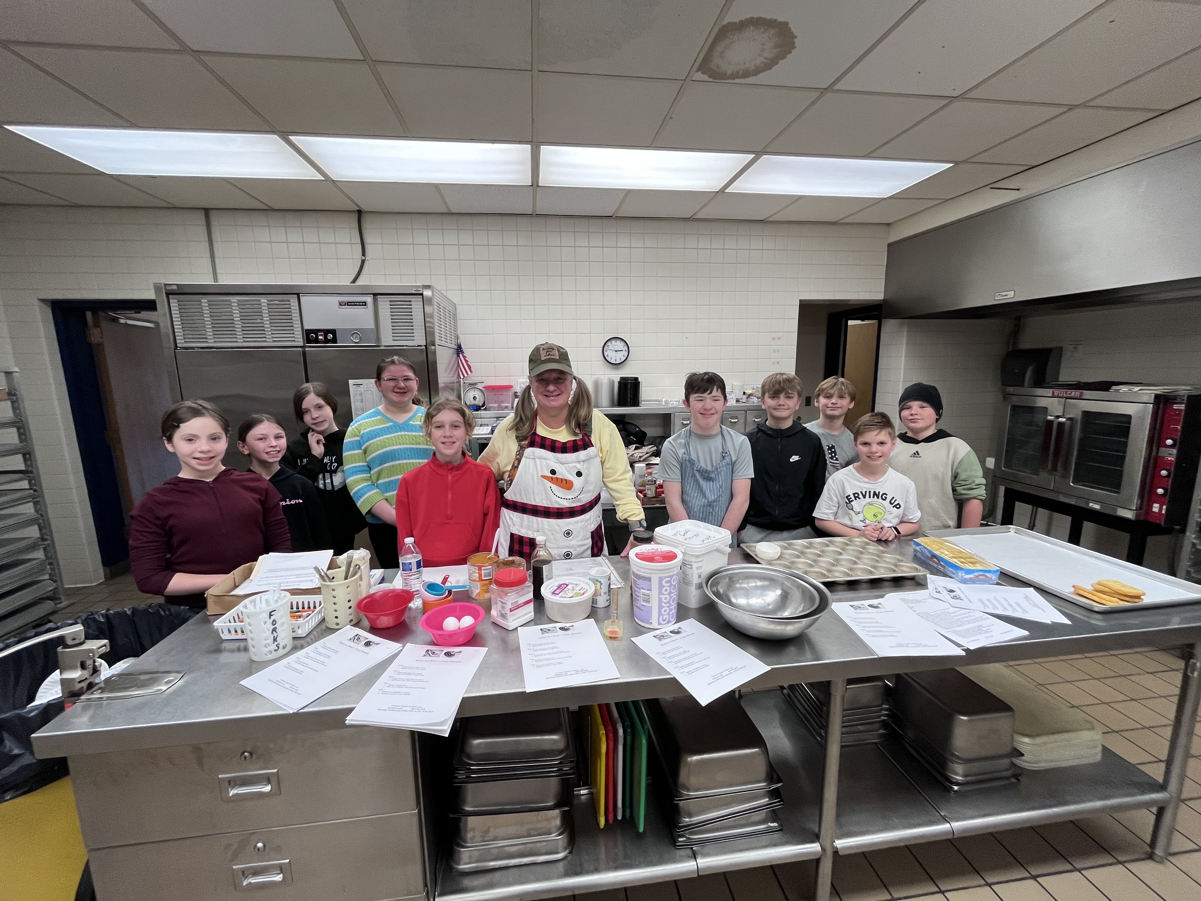 Chef Amee with Troy Students