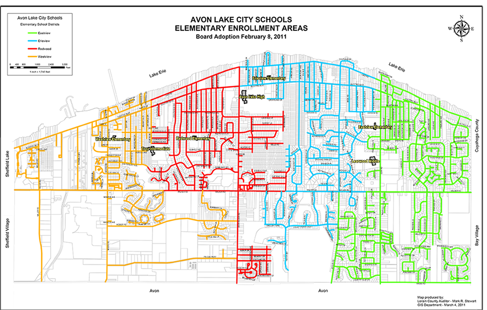 Map of Elementary Schools