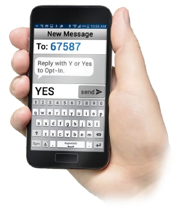 Hand holding a Cellphone