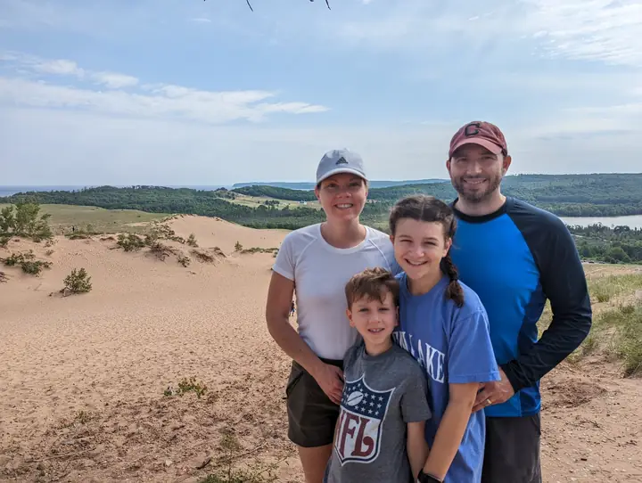 Mrs. Swislocki: My family in Glen Arbor, MI.